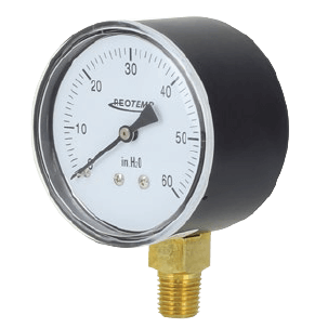Reotemp General Purpose Low Pressure Gauge, Series PC25